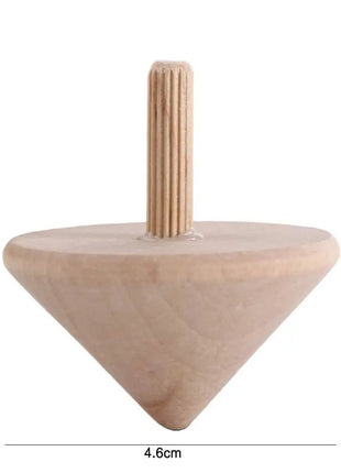 Top Desktop Art Craft Kindergarten Toy For Children Wooden Rotate Gyro Wooden Spinning Tops DIY Gyroscope Toys Gyro Toys - www.AmBreak.com - 