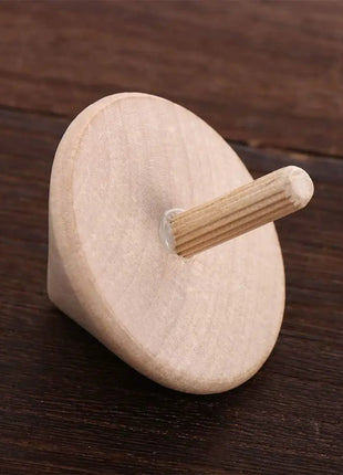 Top Desktop Art Craft Kindergarten Toy For Children Wooden Rotate Gyro Wooden Spinning Tops DIY Gyroscope Toys Gyro Toys - www.AmBreak.com - 