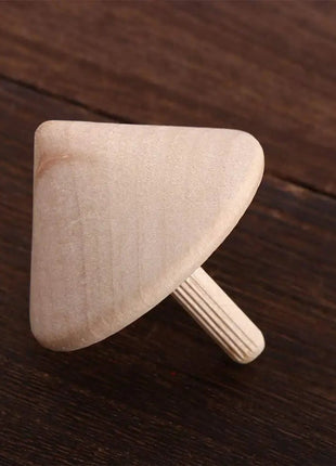 Top Desktop Art Craft Kindergarten Toy For Children Wooden Rotate Gyro Wooden Spinning Tops DIY Gyroscope Toys Gyro Toys - www.AmBreak.com - 