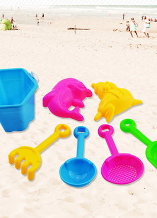 Toys For Children 7 Piece Beach Toy Sand Set Sand Play Sandpit Toy Summer Outdoor Toy Funny Gifts игрушки для девочек Juguetes - www.AmBreak.com - 