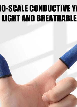 Video Game Finger Sleeves Mobile Phone Game Thumb Finger Protector Nonslip Anti - sweat Carbon Fiber Thumb Sleeve for Touch Screen - www.AmBreak.com - 