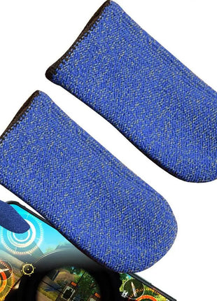 Video Game Finger Sleeves Mobile Phone Game Thumb Finger Protector Nonslip Anti - sweat Carbon Fiber Thumb Sleeve for Touch Screen - www.AmBreak.com - 