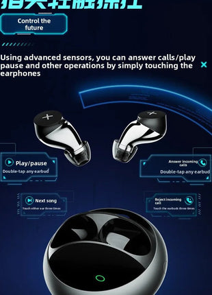 Waterproof TWS Wireless Earphones Bluetooth - In Ear, Noise Canceling, HiFi Sound, Handy, Cyber Style, Free Gifts for New Users - www.AmBreak.com - 