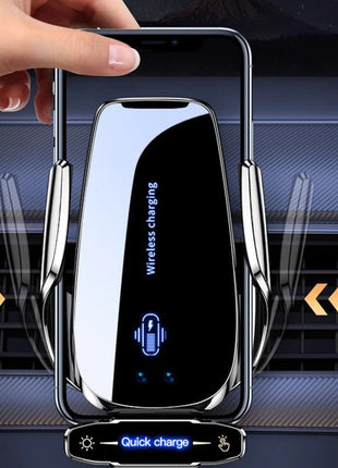 Wireless Charger For Car Mobile Cell Phone Holder Support For Mobile Car Mount Automotive Electric Induction Auto Clamping - www.AmBreak.com - 