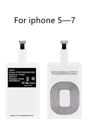 Wireless Charger Receiver Support Type C Micro USB Fast Wireless Charging Adapter For iPhone 5 6 7 Android phone Wireless Charge - www.AmBreak.com - 