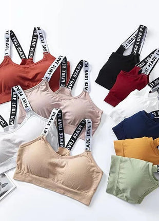 Women Sexy Sports Bra Tops For Gym Top Fitness Yoga Female Pad Sportswear Vest Tank Tops Sport Push Up Sports Bras Underwear - www.AmBreak.com - 