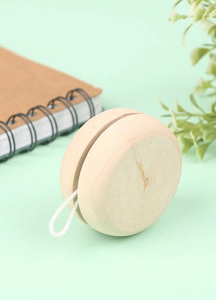 Wooden Yoyo Toy Color Mini Round DIY Baby Yoyo Ball Hand - Made Crafts Log Toys Kids Yo - Yo Creative Yo Yo Toys For Child Gift - www.AmBreak.com - 