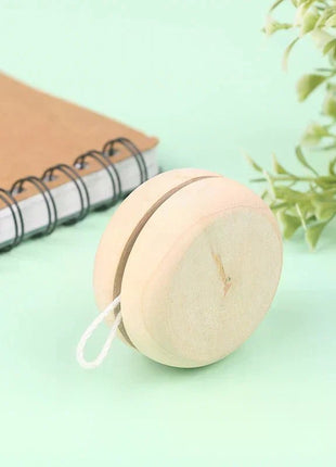 Wooden Yoyo Toy Color Mini Round DIY Baby Yoyo Ball Hand - Made Crafts Log Toys Kids Yo - Yo Creative Yo Yo Toys For Child Gift - www.AmBreak.com - 
