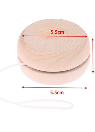 Wooden Yoyo Toy Color Mini Round DIY Baby Yoyo Ball Hand - Made Crafts Log Toys Kids Yo - Yo Creative Yo Yo Toys For Child Gift - www.AmBreak.com - 