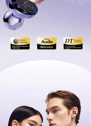 Xiaomi Clip - on Earphones Wireless Bluetooth High Sound Quality Long Battery Headphones Life Perfect for Sports Active Lifestyle - www.AmBreak.com - 