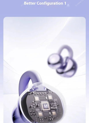 Xiaomi Clip - on Earphones Wireless Bluetooth High Sound Quality Long Battery Headphones Life Perfect for Sports Active Lifestyle - www.AmBreak.com - 